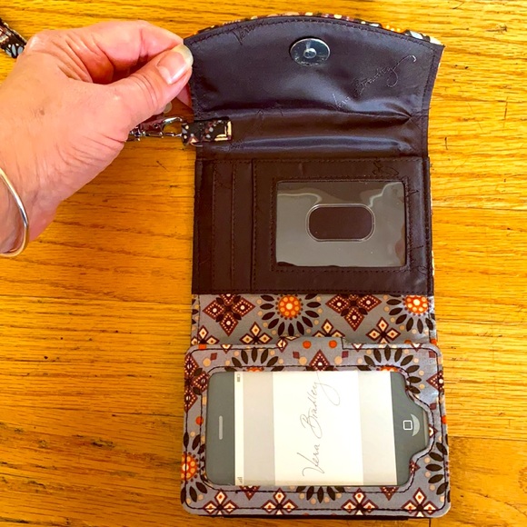 Vera Bradley Wallet color Brown Rust Blue - Picture 3 of 6